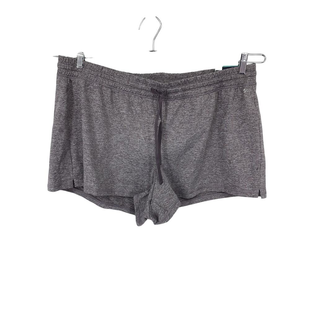 NWT DSG Mid Rise Shorts Womens 2XL Purple Relaxed Fit 3 Inch Inseam Drawstring